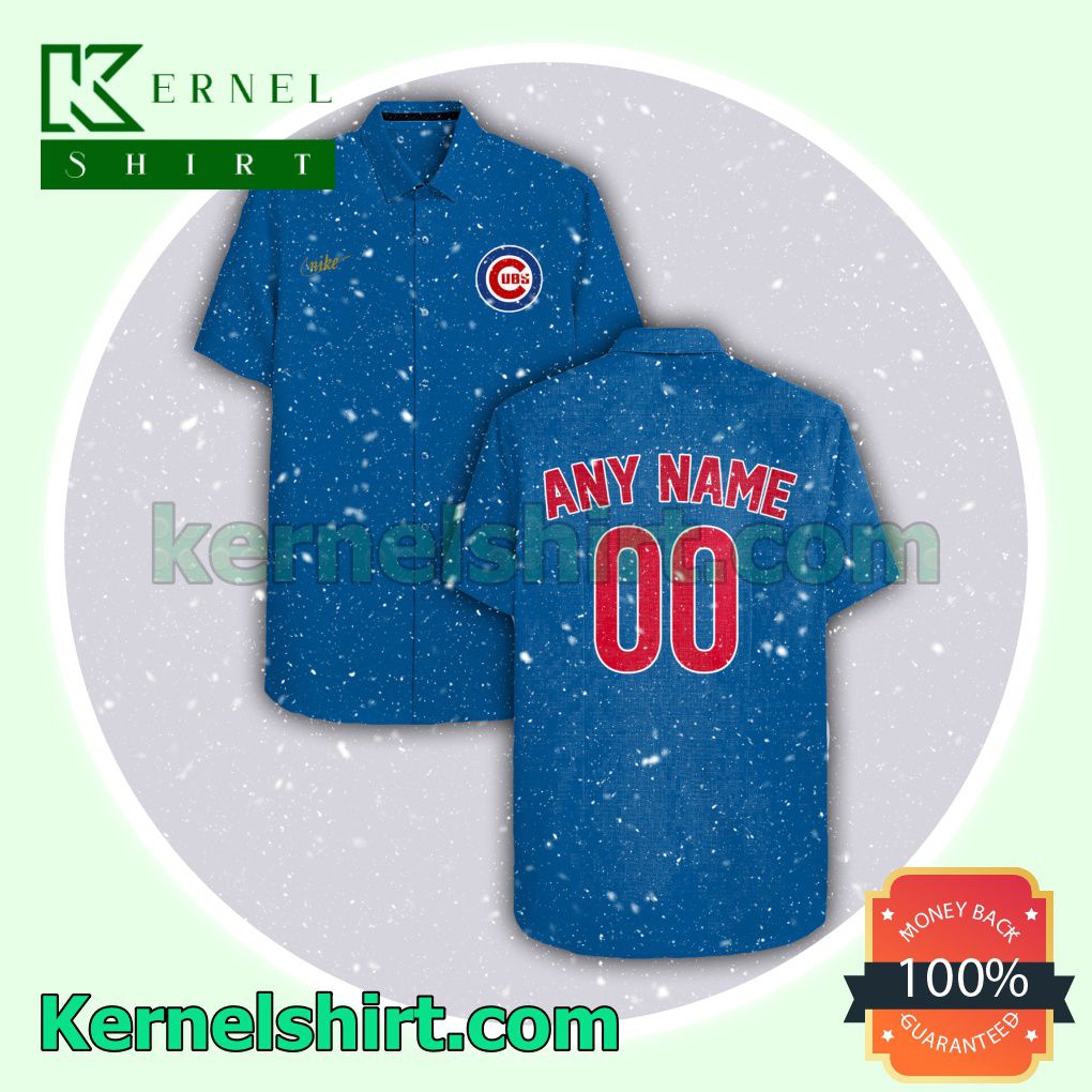 Perfect Personalized Chicago Cubs Blue Gift For Fans Aloha Beach Hawaiian Shirt