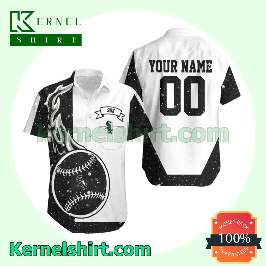 Us Store Personalized Chicago White Sox Black And White 3d Beach Shirt