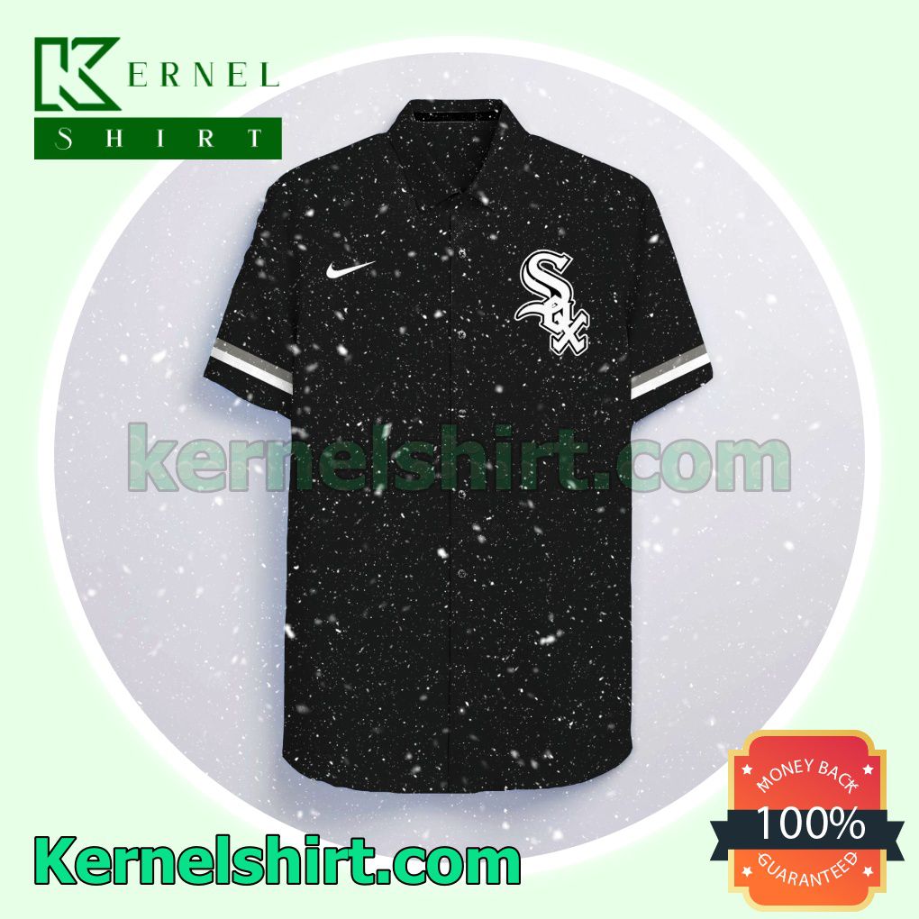 Personalized Chicago White Sox Black Gift For Fan Aloha Beach Hawaiian Shirt