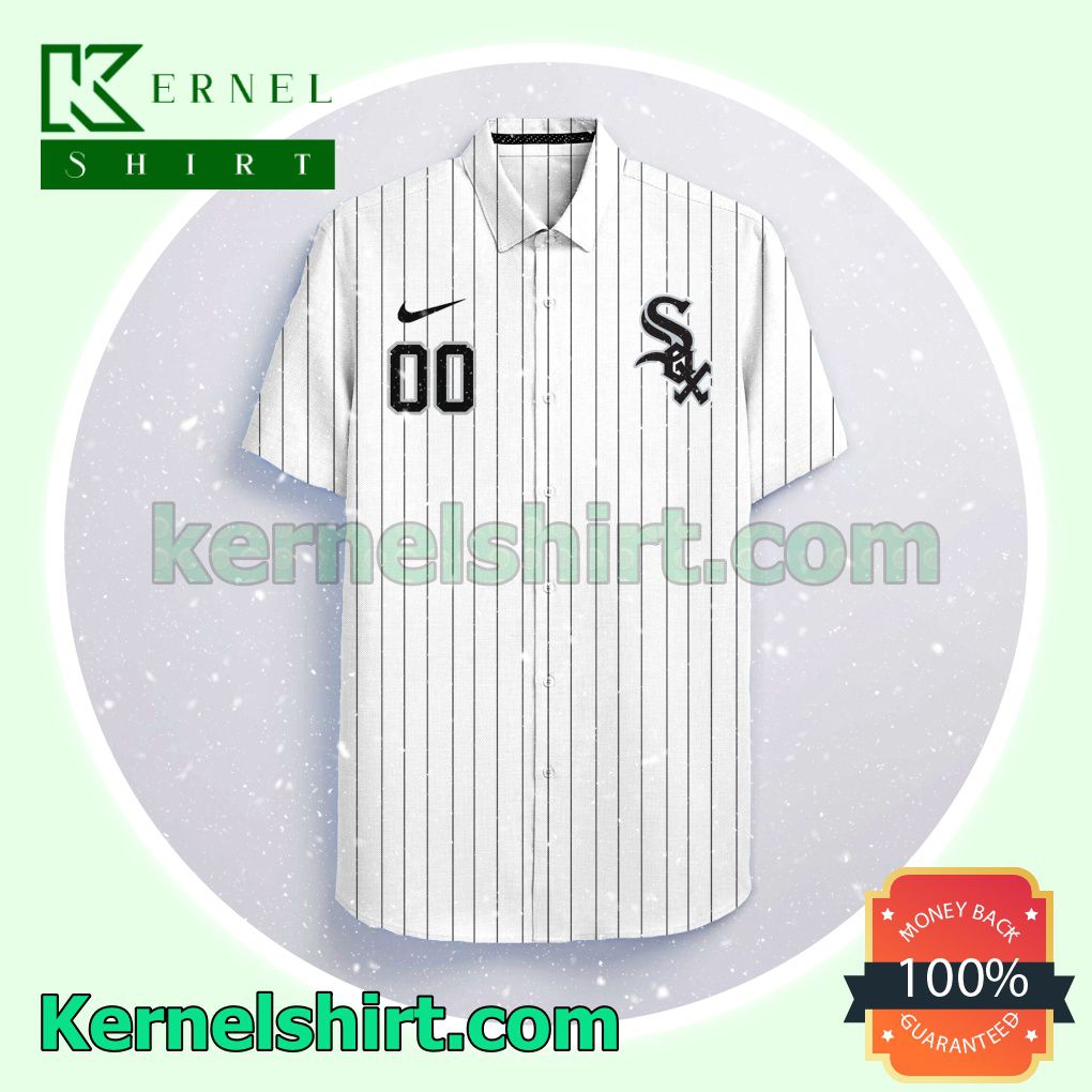 Personalized Chicago White Sox White Gift For Fans Aloha Beach Hawaiian Shirt