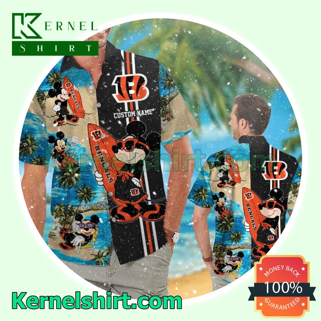 Personalized Cincinnati Bengals Mickey Summer Hawaiian Shirt