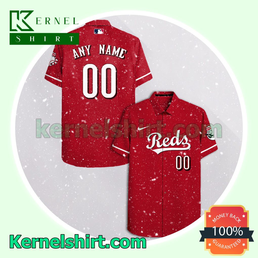 Personalized Cincinnati Reds Red Gift For Fans Aloha Beach Hawaiian Shirt