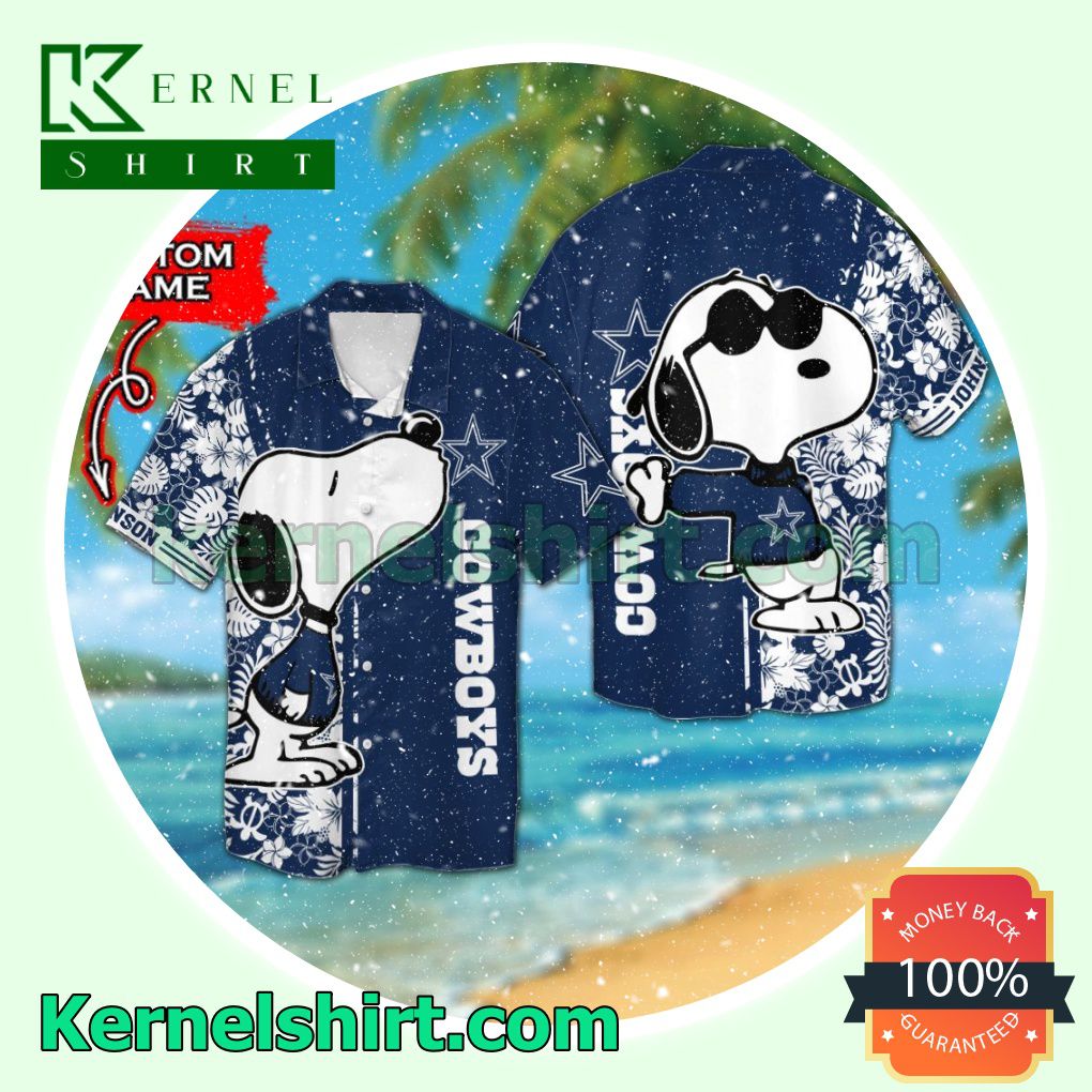 Personalized Dallas Cowboys & Snoopy Summer Hawaiian Shirt