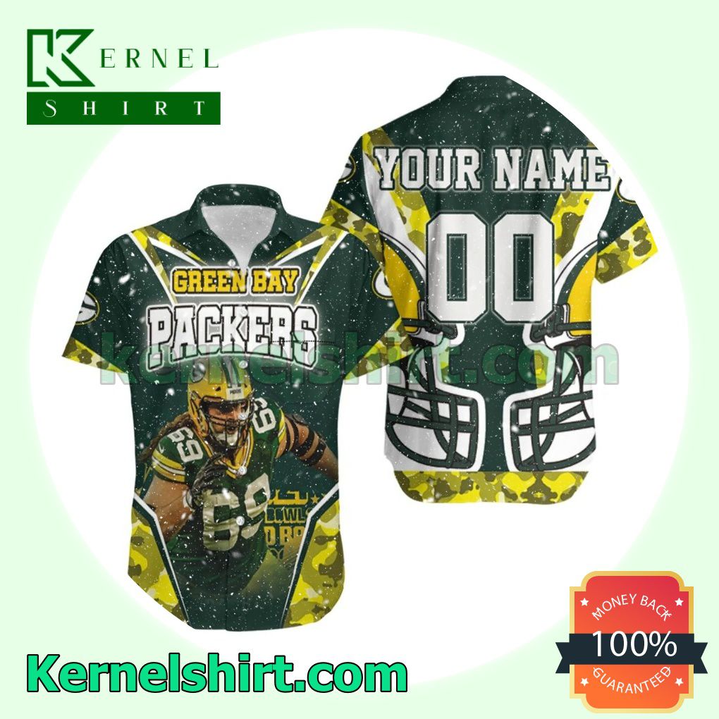Personalized David Bakhtiari 69 Green Bay Packers Nfc North Champions Super Bowl 2021 Beach Shirt