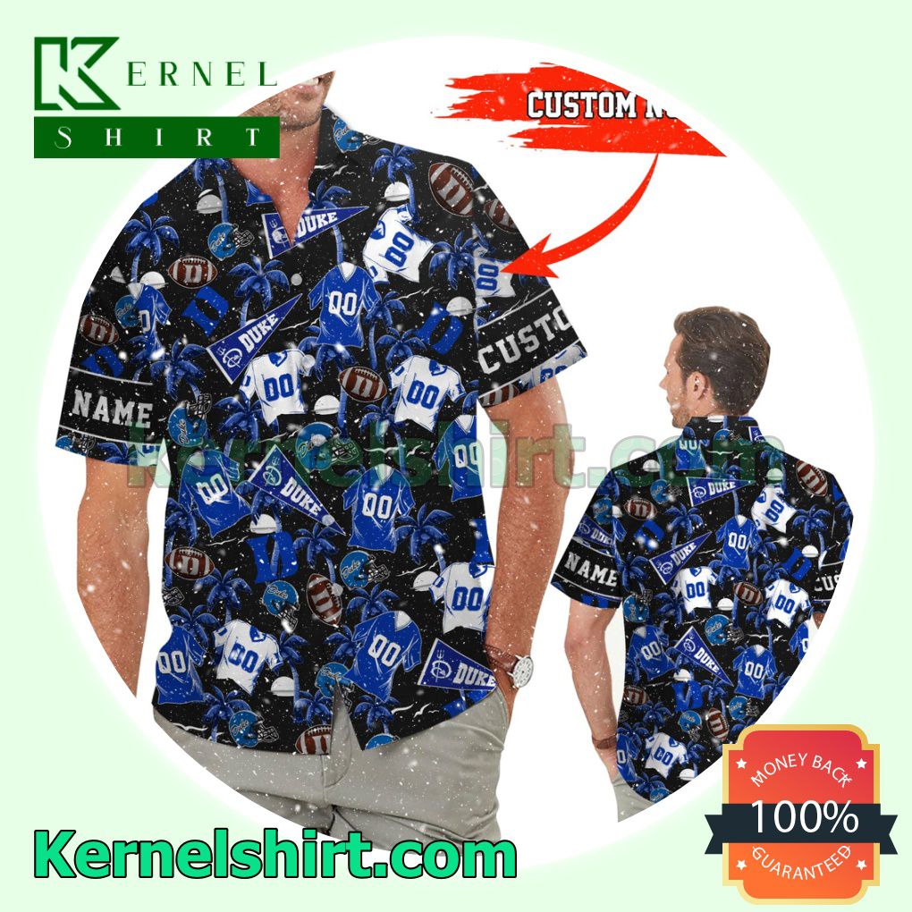 Personalized Duke Blue Devils Summer Hawaiian Shirt