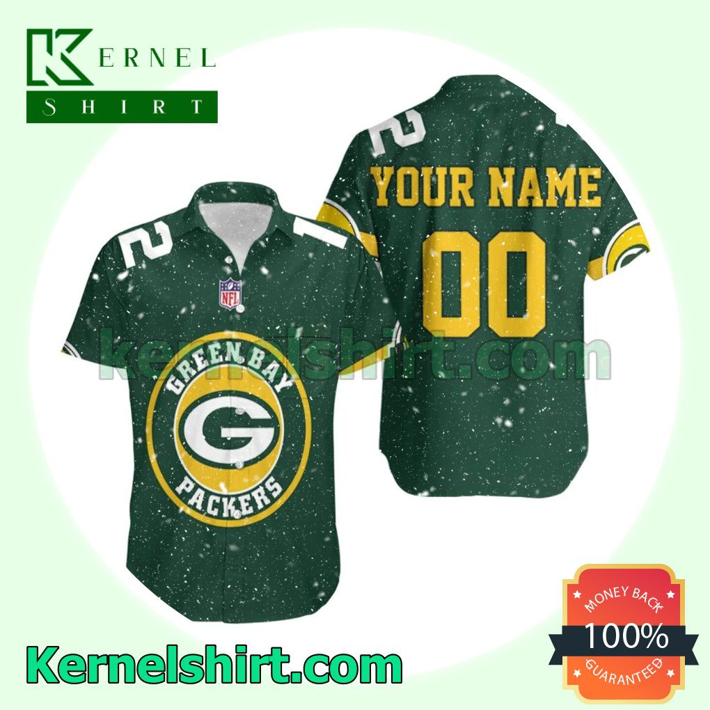 Hot Personalized Green Bay Packers Aaron Rodgers 12 Beach Shirt