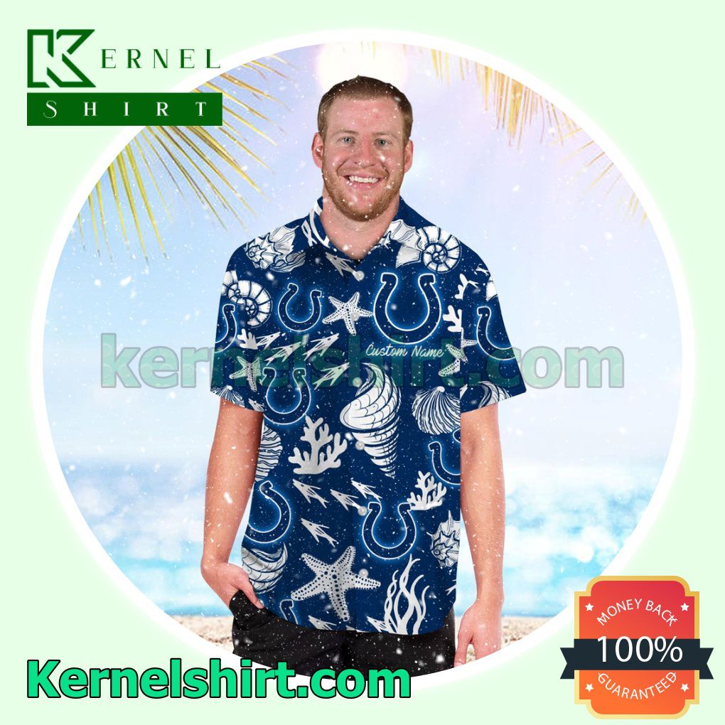 Personalized Indianapolis Colts Summer Hawaiian Shirt