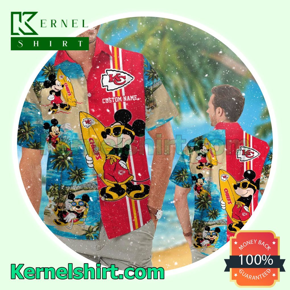Personalized Kansas City Chiefs Mickey Summer Hawaiian Shirt