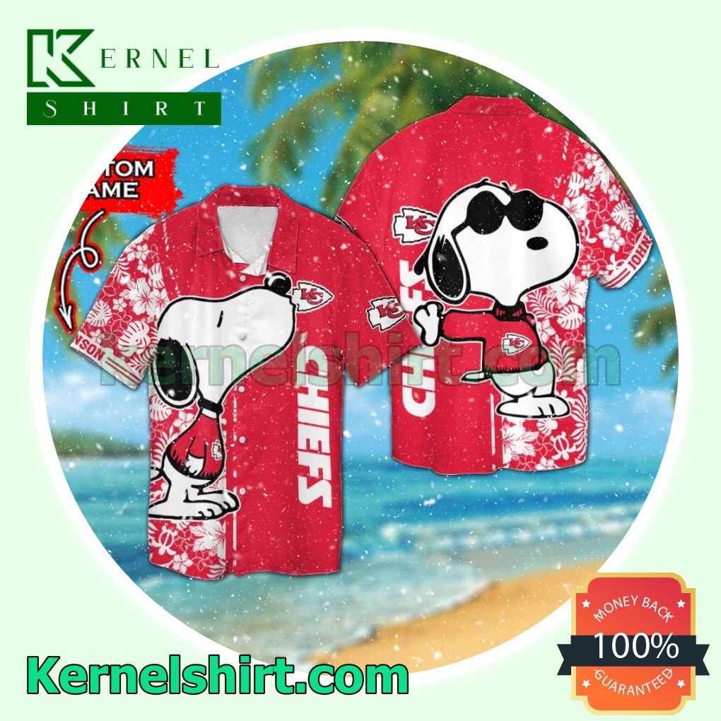 Personalized Kansas City Chiefs & Snoopy Summer Hawaiian Shirt