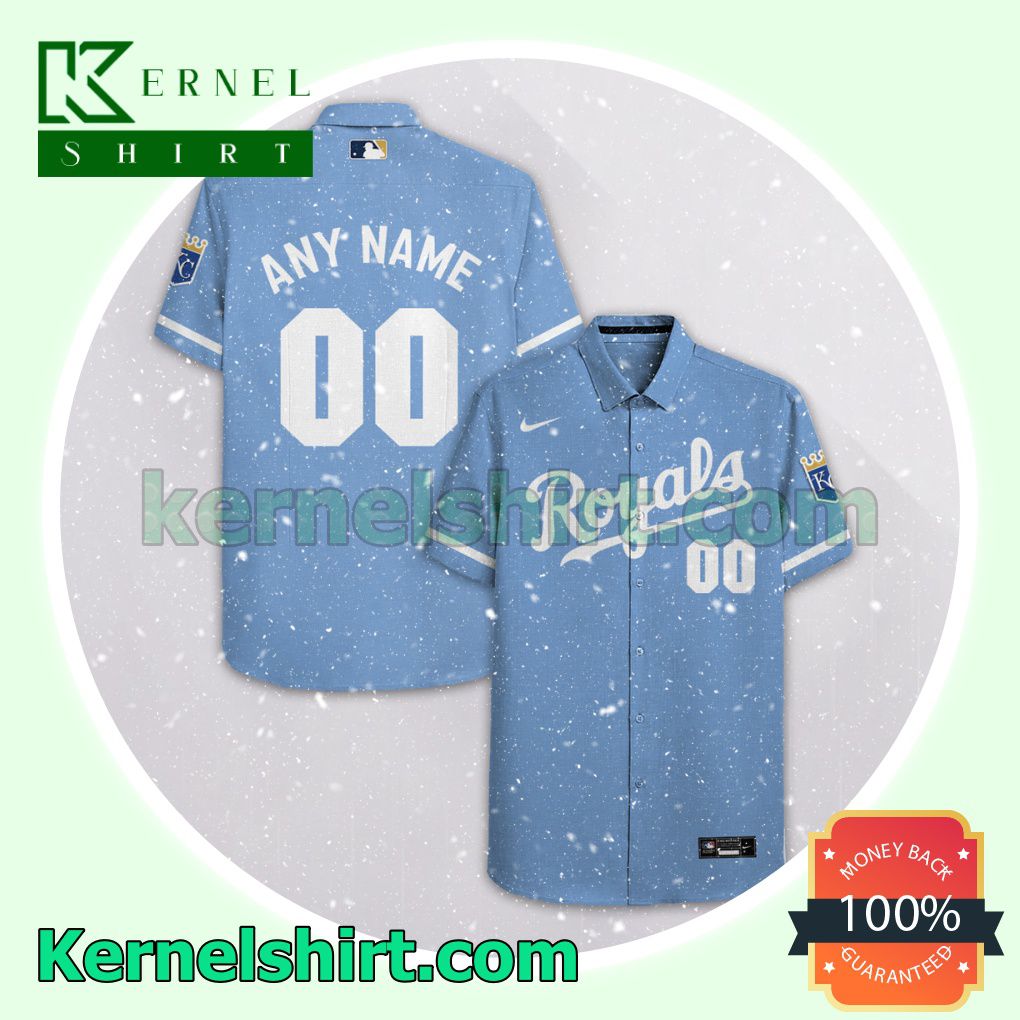 Fast Shipping Personalized Kansas City Royals Blue Gift For Fans Aloha Beach Hawaiian Shirt