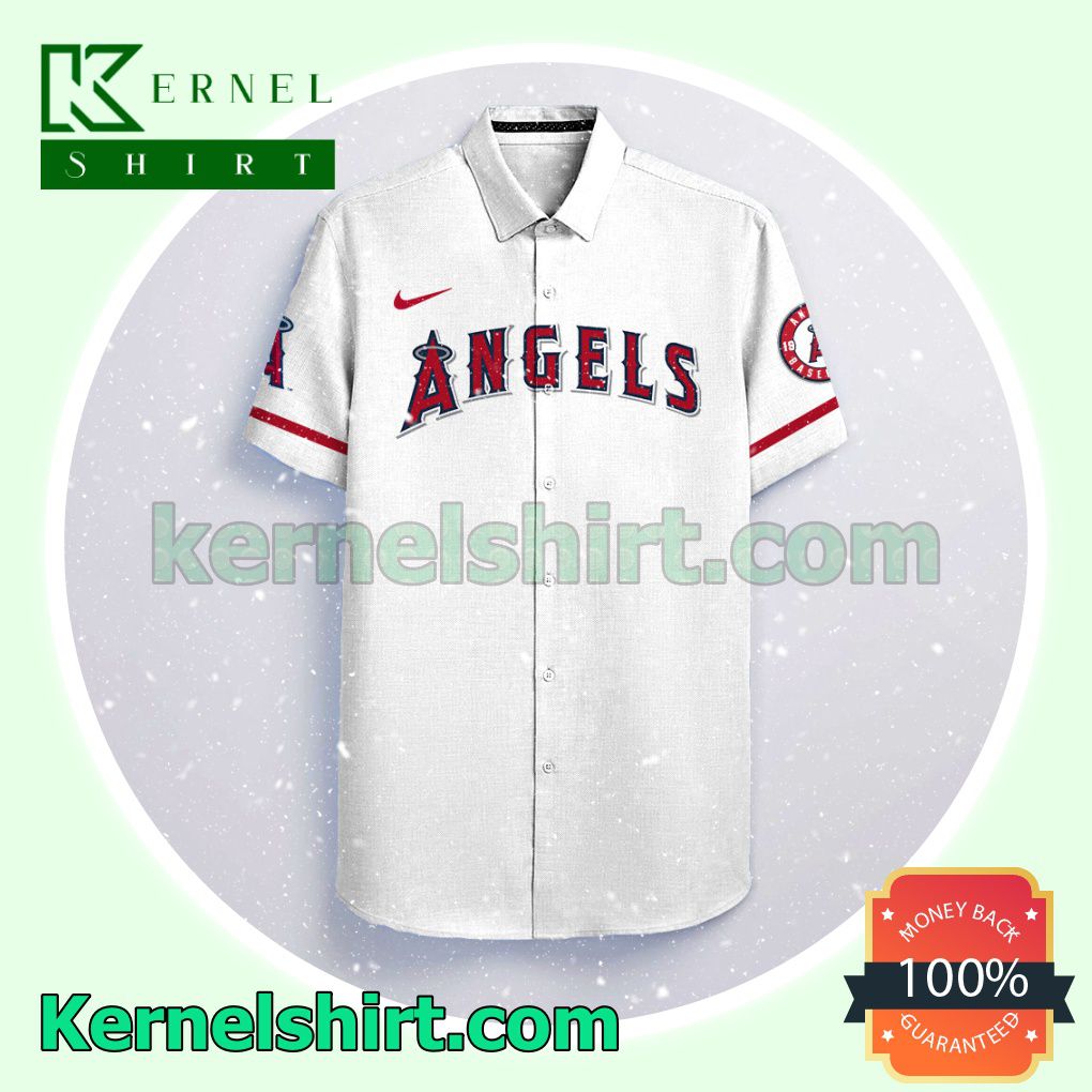 Personalized Los Angeles Angels White Gift For Fans Aloha Beach Hawaiian Shirt
