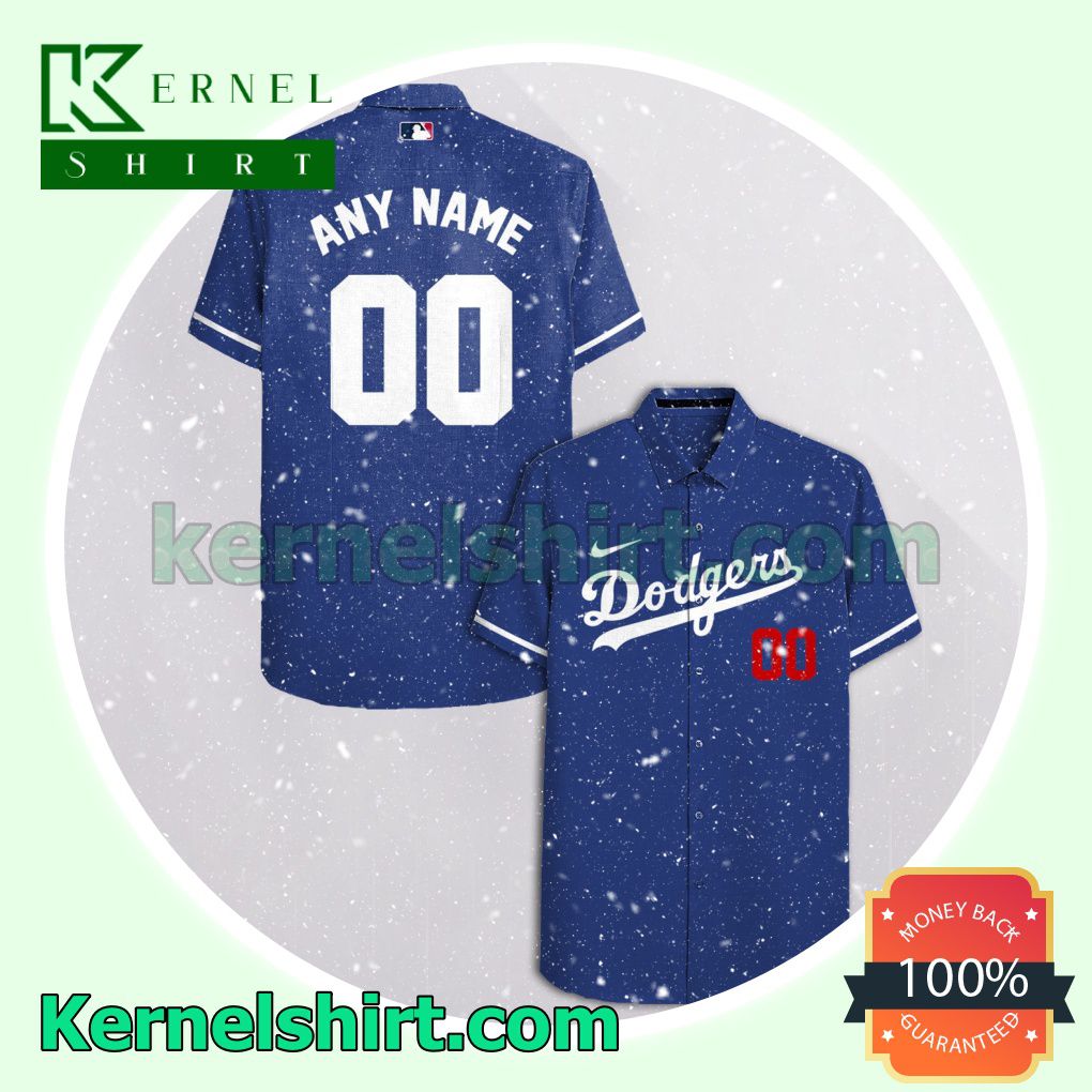 Personalized Los Angeles Dodgers Blue Gift For Fans Aloha Beach Hawaiian Shirt