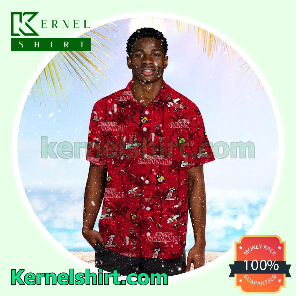 Personalized Louisville Cardinals Coconut Summer Hawaiian Shirt