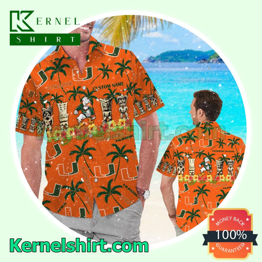 Personalized Miami Hurricanes Summer Hawaiian Shirt