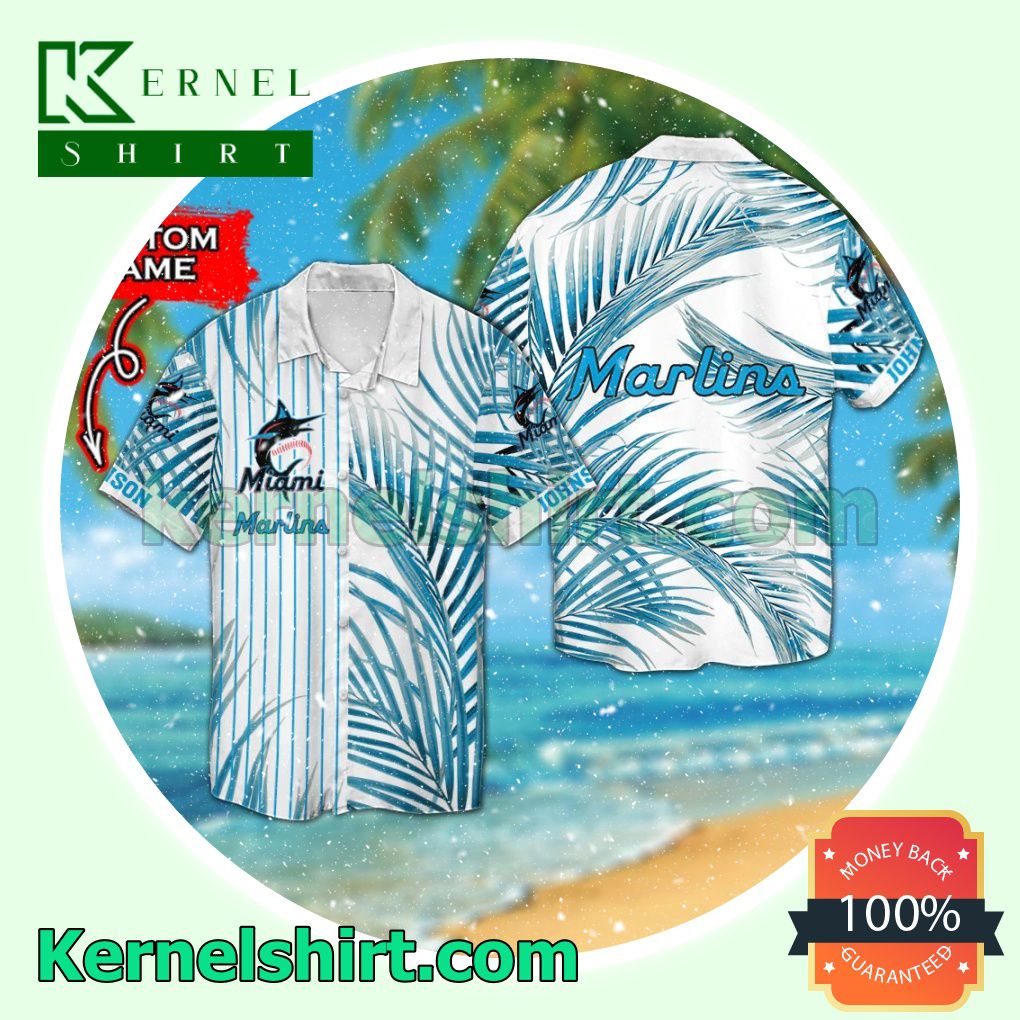 Personalized Miami Marlins Summer Hawaiian Shirt