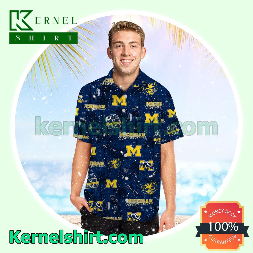 Personalized Michigan Wolverines Coconut Summer Hawaiian Shirt