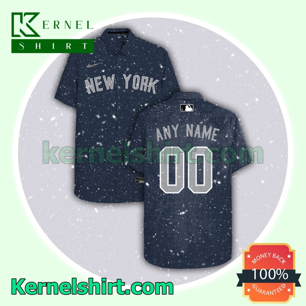 Personalized New York Yankees Navy Gift For Fans Aloha Beach Hawaiian Shirt