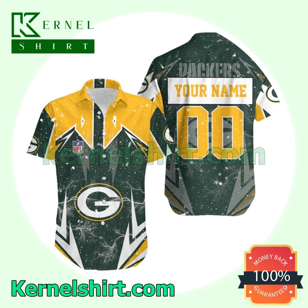 New Personalized Nfl Green Bay Packers Lightning Beach Shirt