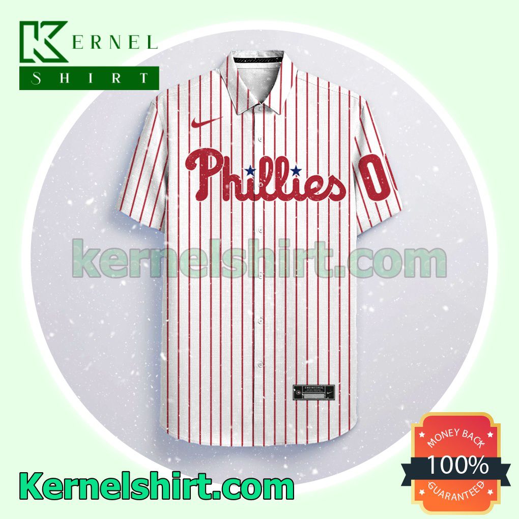 Personalized Philadelphia Phillies White Gift For Fans Aloha Beach Hawaiian Shirt
