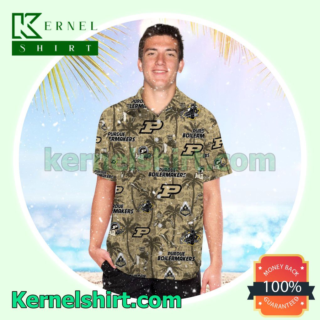 Personalized Purdue Boilermakers Coconut Summer Hawaiian Shirt