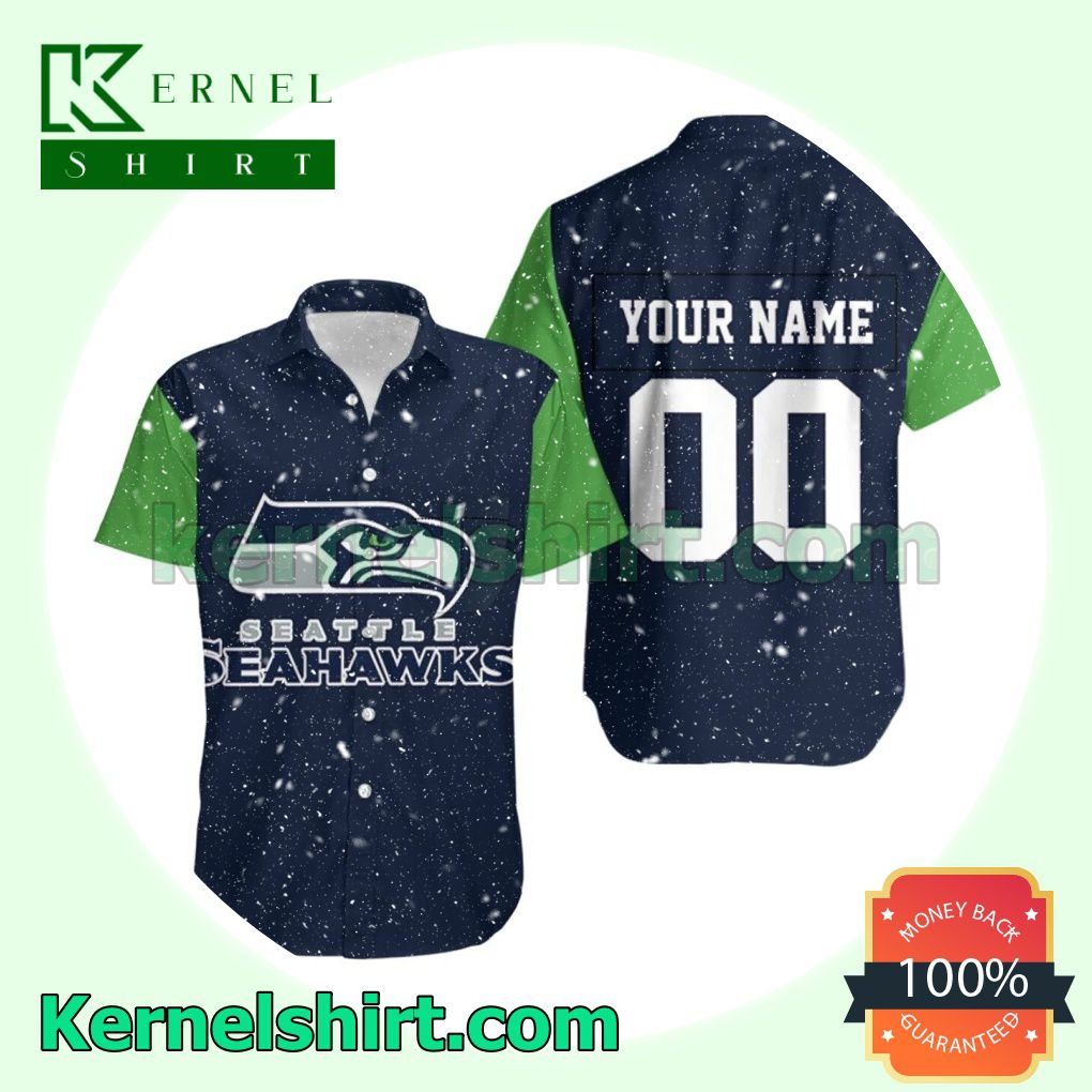 Personalized Seattle Seahawks 3d Beach Shirt