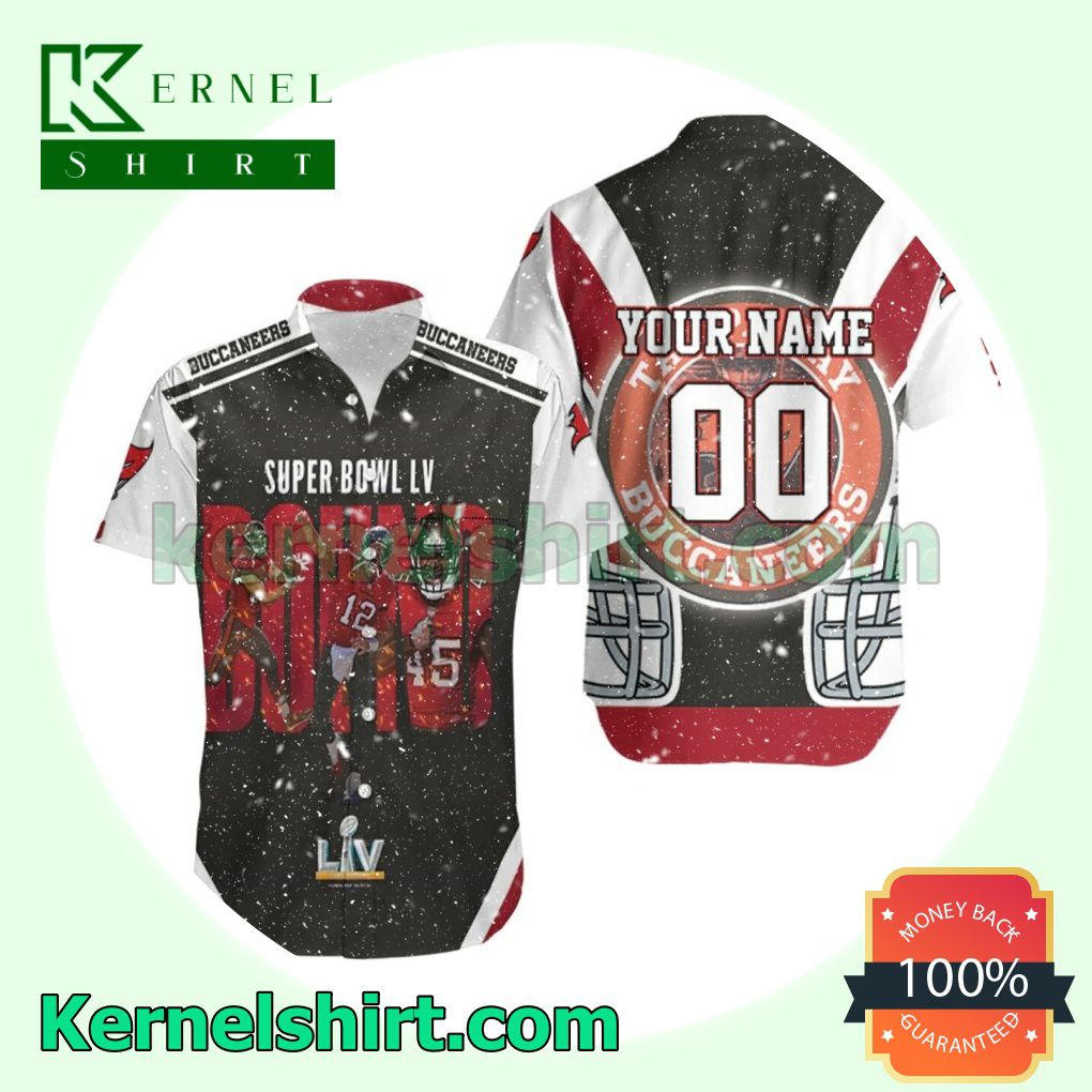Personalized Tampa Bay Buccaneers Super Bowl Lv Bound Beach Shirt