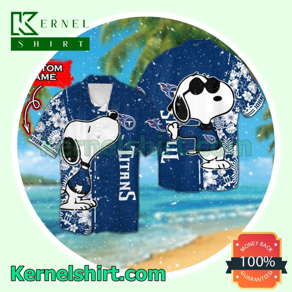 Personalized Tennessee Titans & Snoopy Summer Hawaiian Shirt