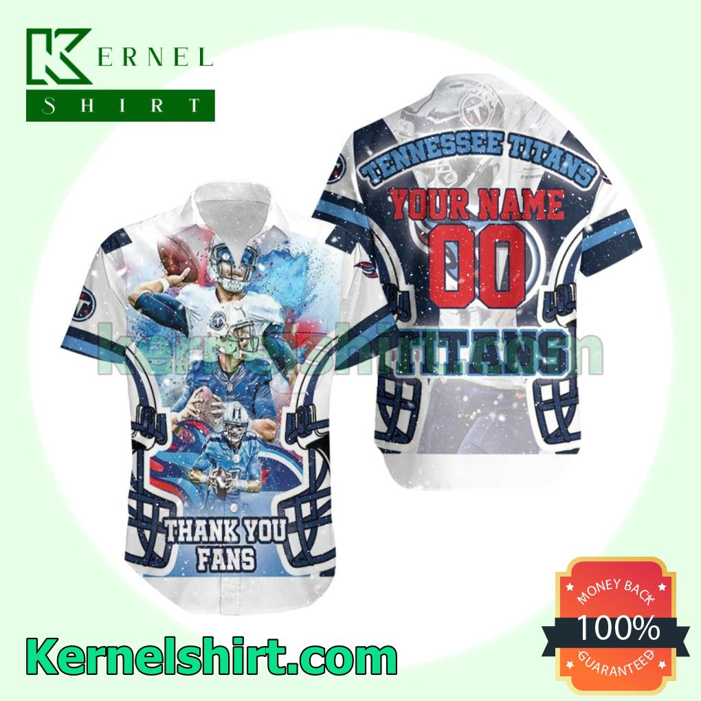 Personalized Tennessee Titans Super Bowl Afc South Champions Thank You Fans Beach Shirt