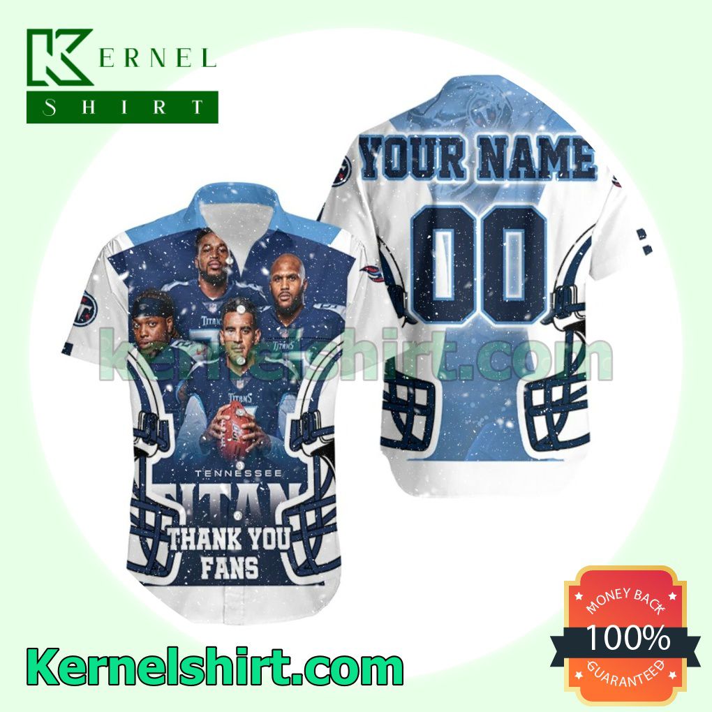 Personalized Tennessee Titans Team Thank You Fans Beach Shirt
