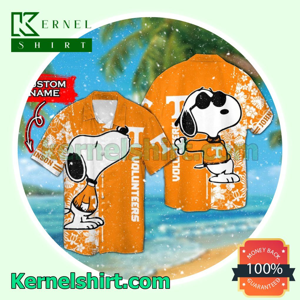 Personalized Tennessee Volunteers & Snoopy Summer Hawaiian Shirt
