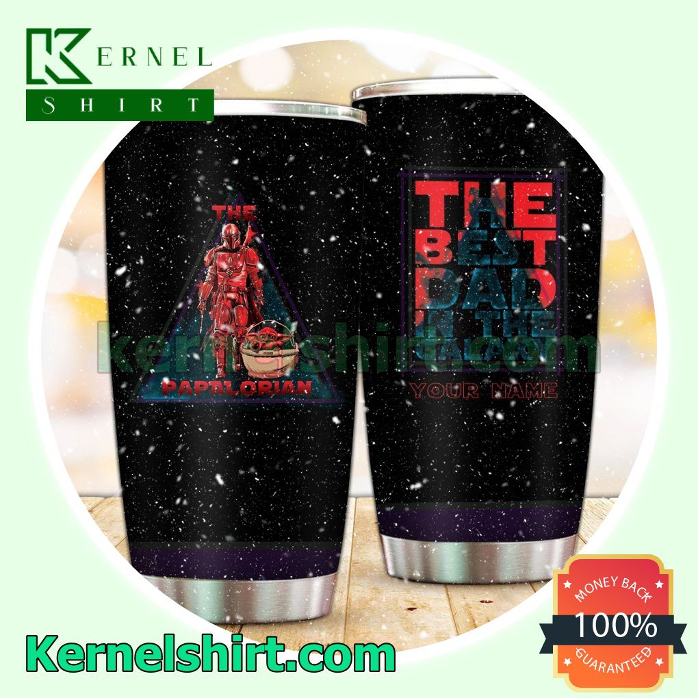 Personalized The Papalorian The Best Dad In The Galaxy Sublimation Tumbler