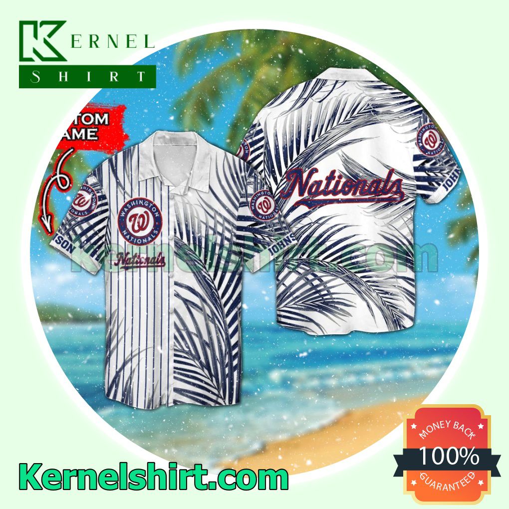 Personalized Washington Nationals Summer Hawaiian Shirt