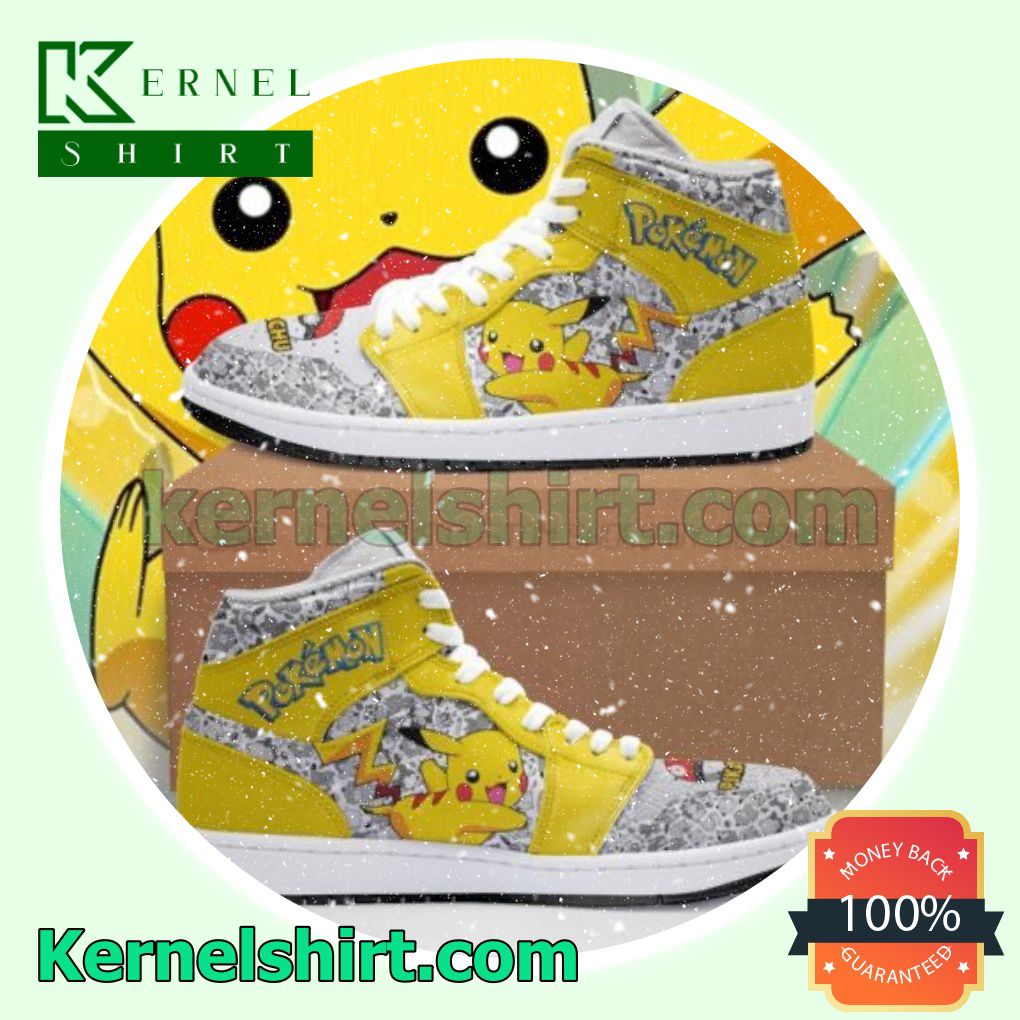 Pikachu Cute Pokemon Nike Air Jordan 1 Shoes Sneakers