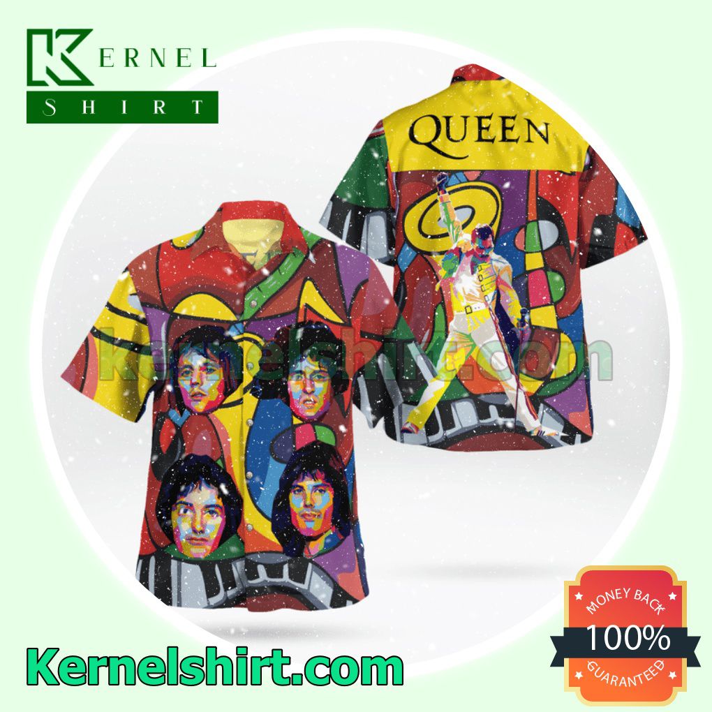 Queen Freddie Mercury Colorful Beach Shirts