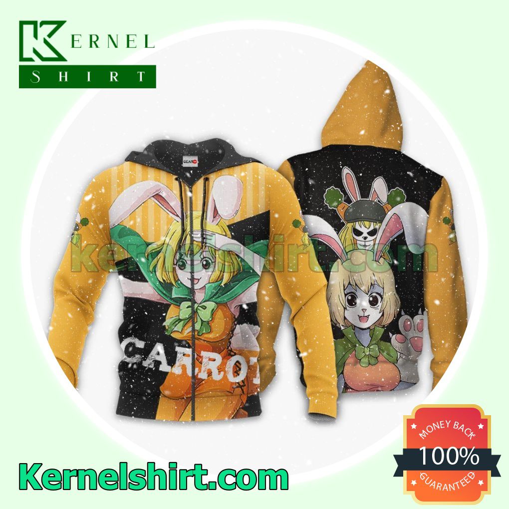 Rabbit Mink Carrot One Piece Anime Fans Gift Hoodie Sweatshirt Button Down Shirts