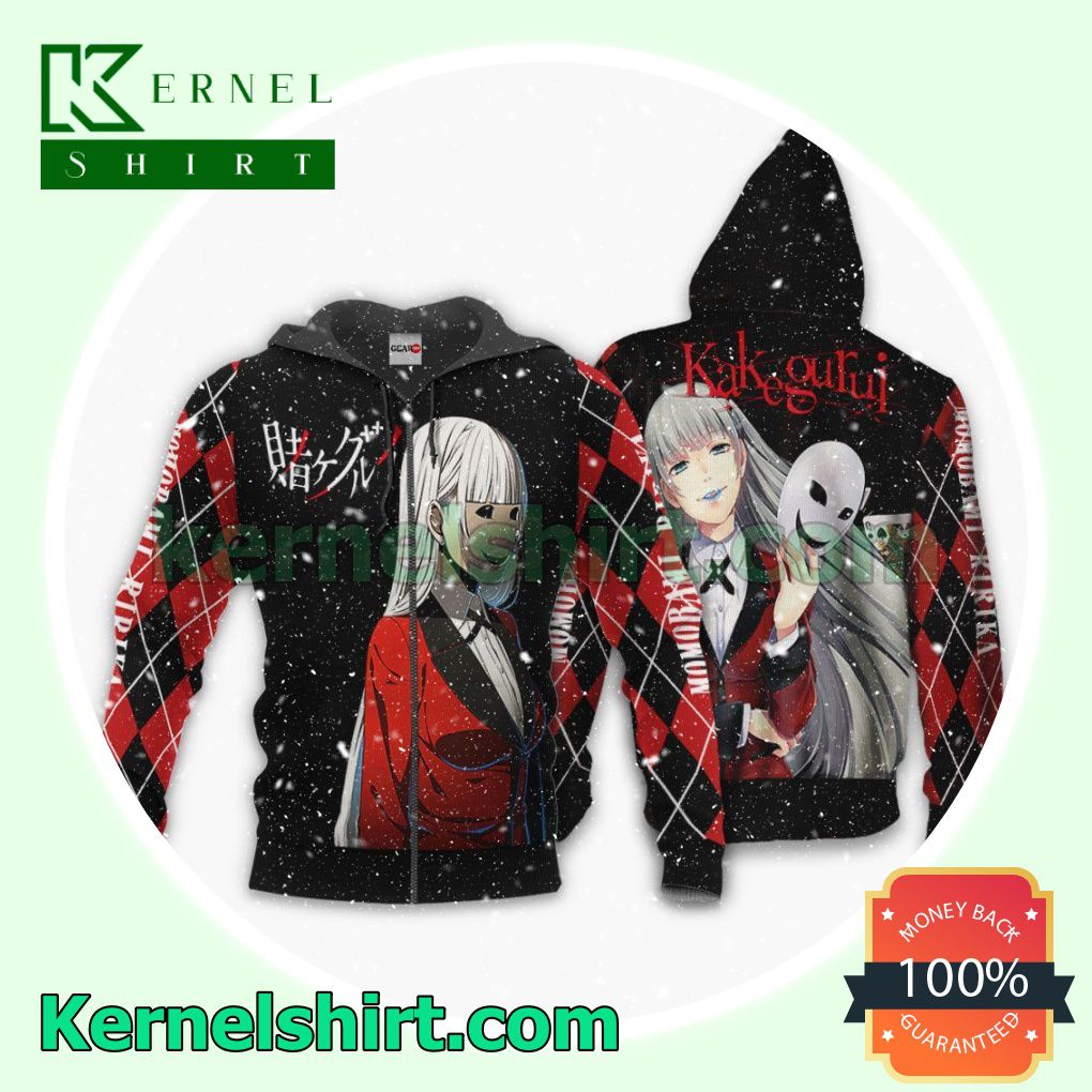 Ririka Momobami Kakegurui Anime Fans Gift Hoodie Sweatshirt Button Down Shirts