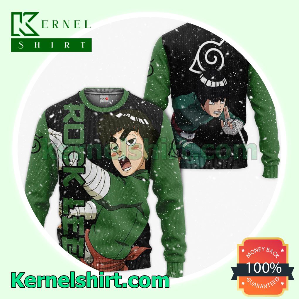 Top Rated Rock Lee Anime Naruto Fans Gift Hoodie Sweatshirt Button Down Shirts