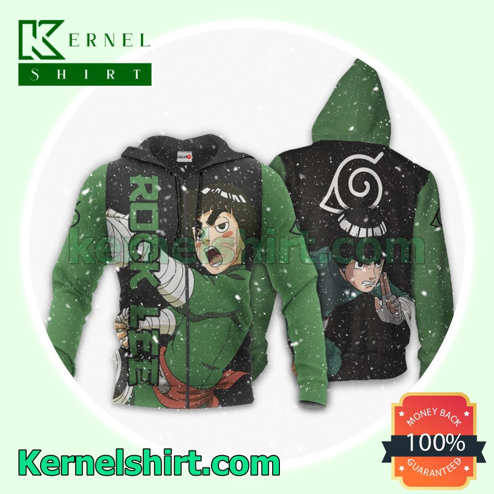 Order Rock Lee Anime Naruto Fans Gift Hoodie Sweatshirt Button Down Shirts