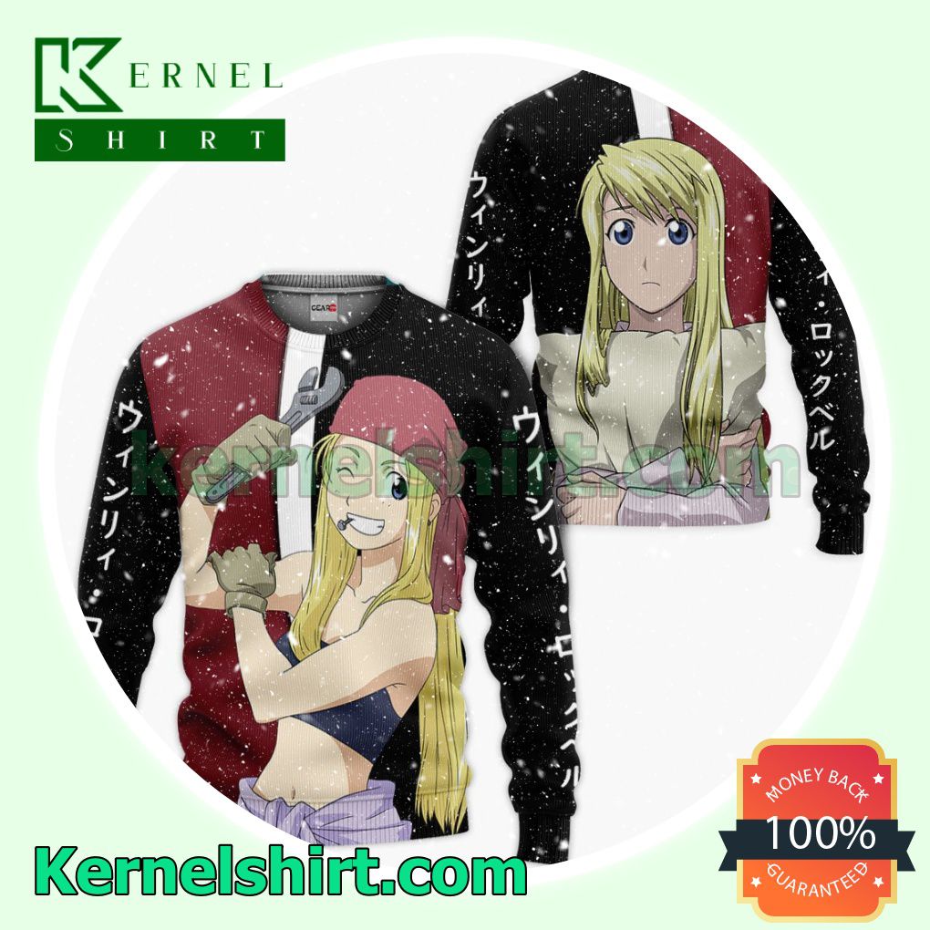 Excellent Rockbell Winry Fullmetal Alchemist Anime Manga Fans Gift Hoodie Sweatshirt Button Down Shirts