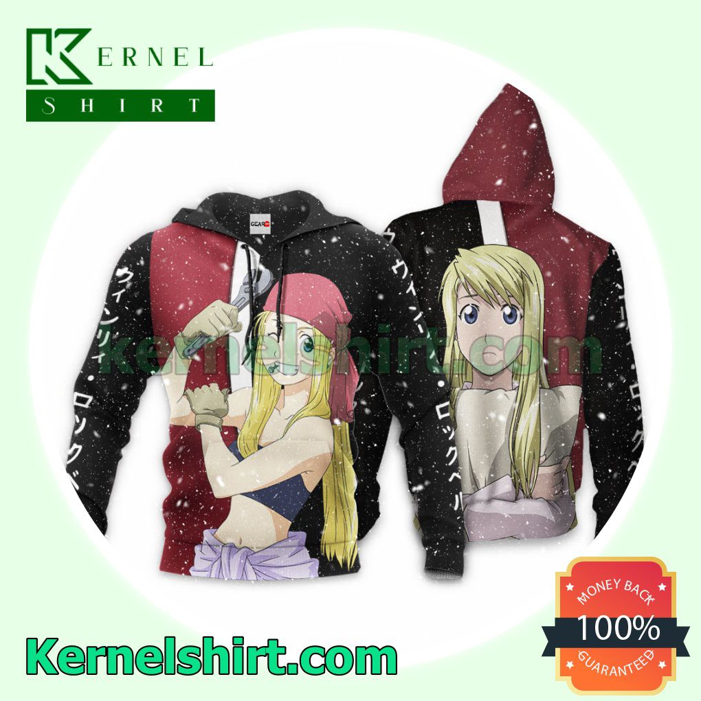 Rating Rockbell Winry Fullmetal Alchemist Anime Manga Fans Gift Hoodie Sweatshirt Button Down Shirts