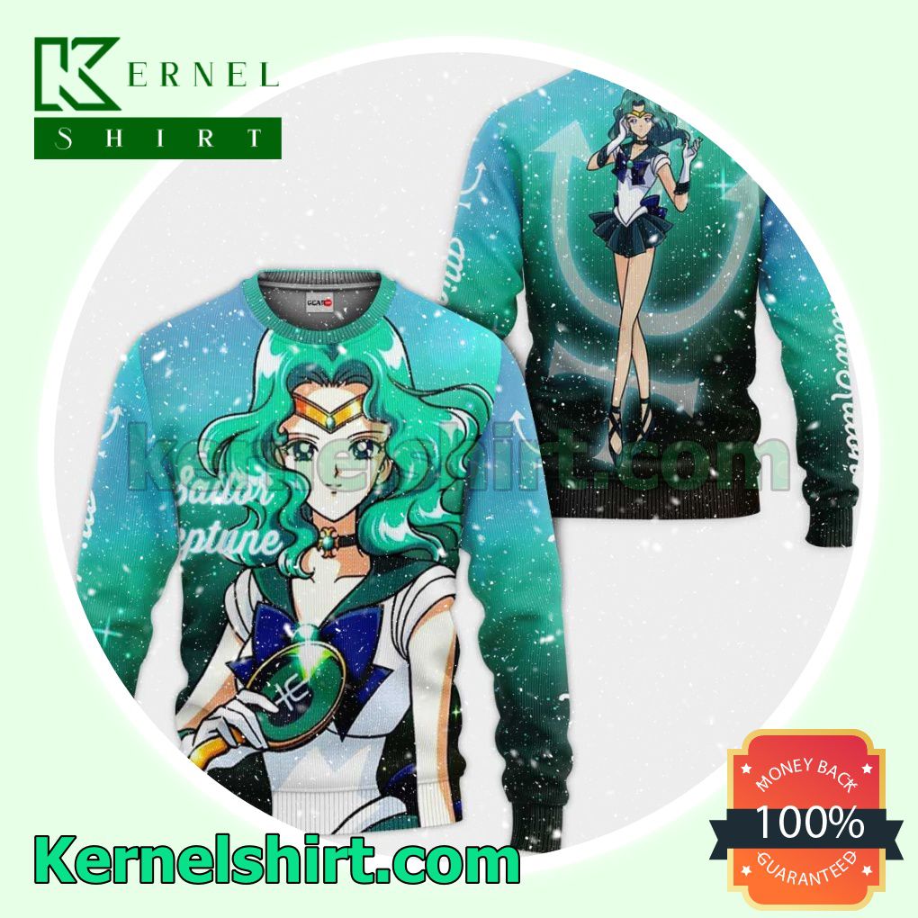 Sailor Neptune Michiru Kaioh Sailor Moon Anime Fans Gift Hoodie Sweatshirt Button Down Shirts a