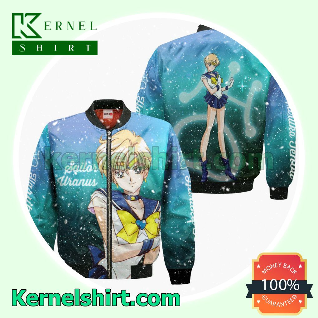 Sailor Uranus Haruka Tenoh Sailor Moon Anime Fans Gift Hoodie Sweatshirt Button Down Shirts c