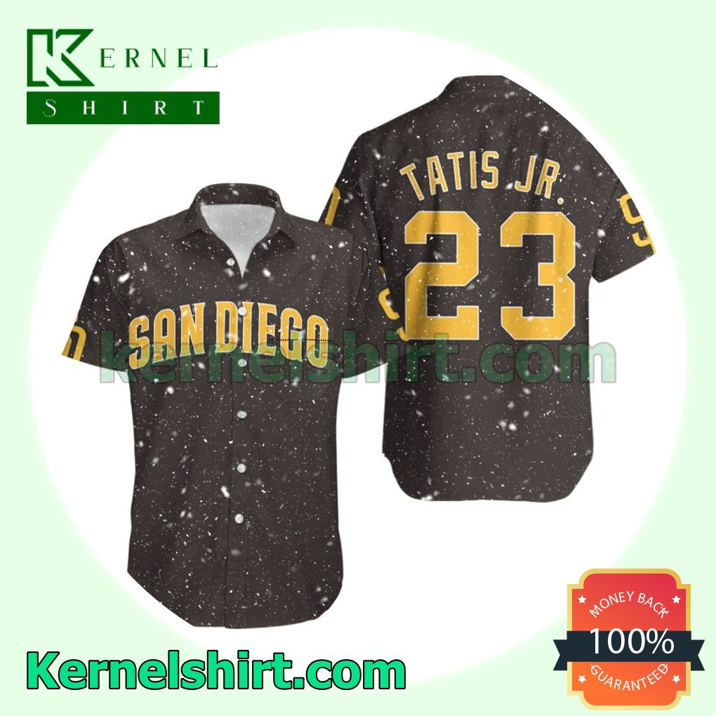 San Diego Padres Fernando Tatis Jr 23 Mlb 2020 Brown Beach Shirt