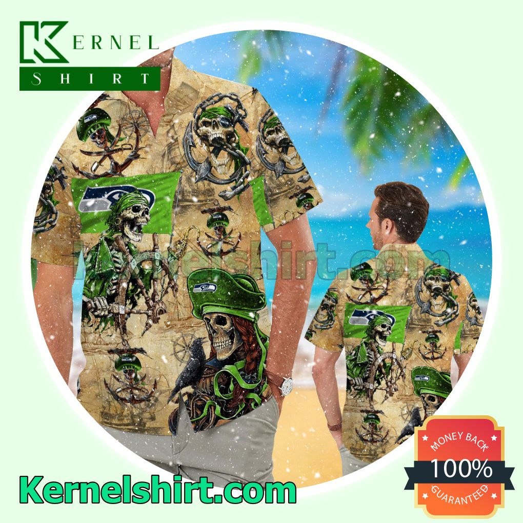 Seattle Seahawks Pirates Summer Hawaiian Shirt