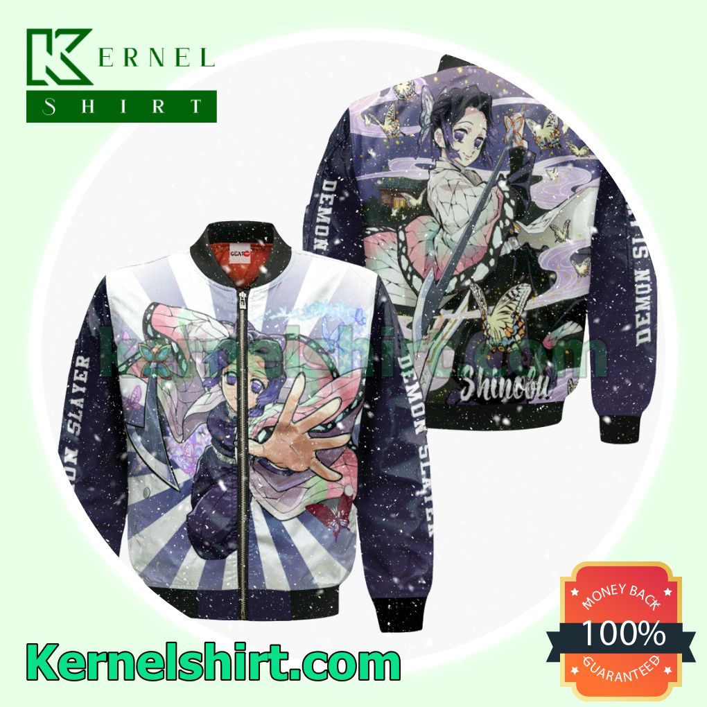 Shinobu Kochou Demon Slayer Anime Fans Gift Hoodie Sweatshirt Button Down Shirts c