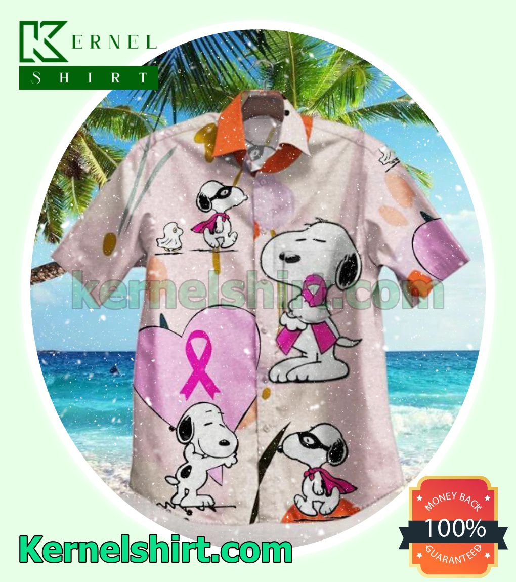 Snoopy And Cancer Campaign Beach Shirts