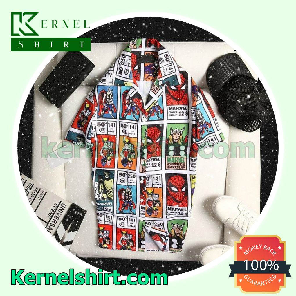 Spider Man Puzzle Beach Shirt