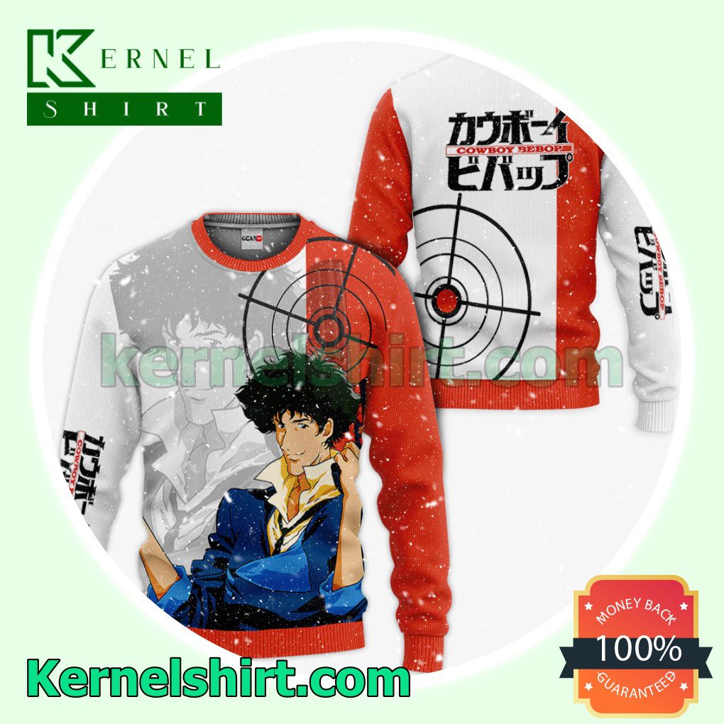 Spike Spiegel Anime Cowboy Bebop Fans Gift Hoodie Sweatshirt Button Down Shirts a