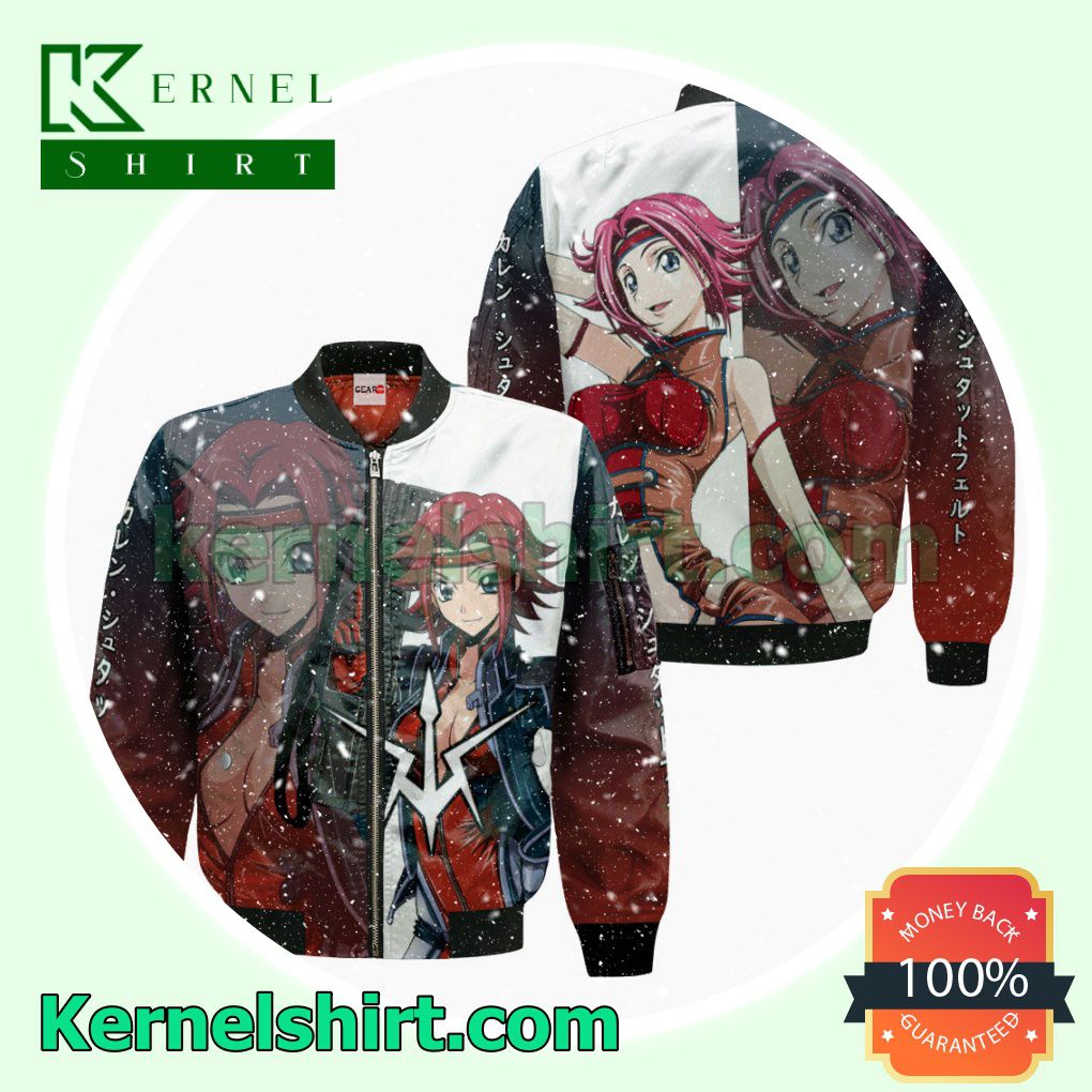 Stadtfeld Kallen Code Geass Anime Fans Gift Hoodie Sweatshirt Button Down Shirts c