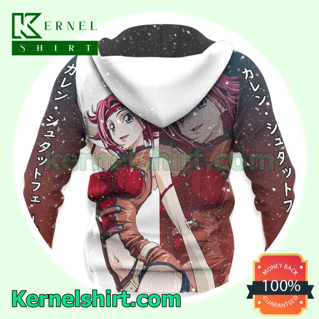 Stadtfeld Kallen Code Geass Anime Fans Gift Hoodie Sweatshirt Button Down Shirts x